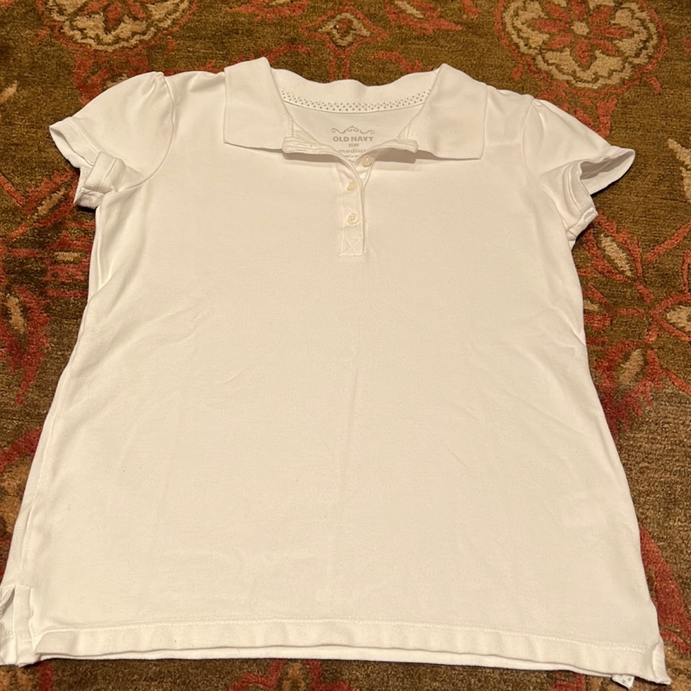 Old navy girls white blouse 8